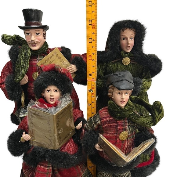 Dickens Christmas Carolers w/ Stand Valerie Parr Hill QVC 2013 Holiday Decor - Picture 13 of 15